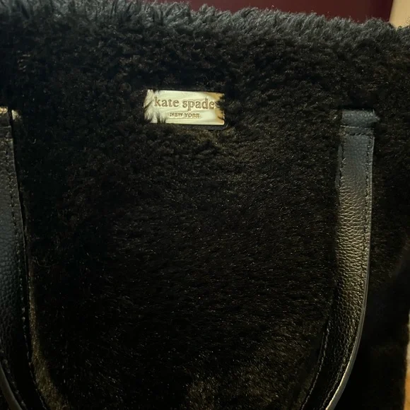 Kate spade faux fur bag in black - Picture 12 of 14
